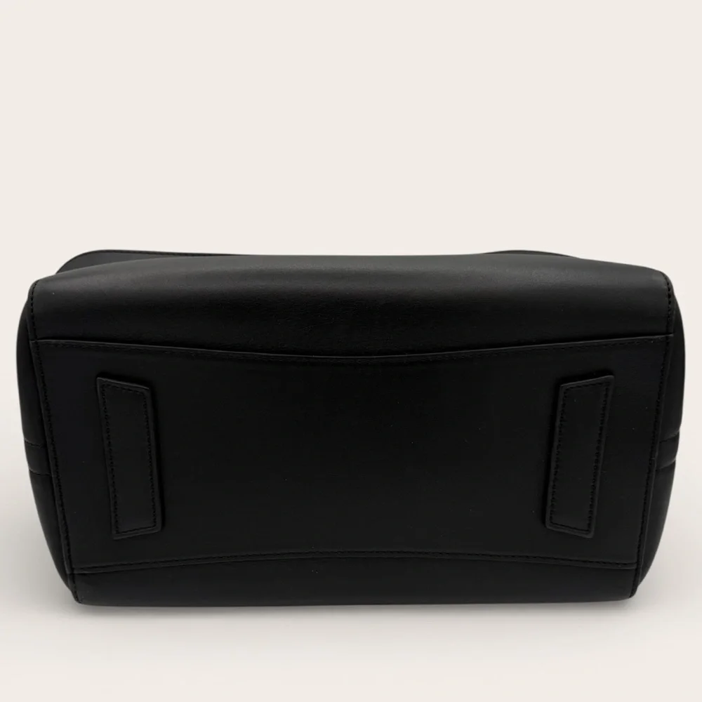 Givenchy Antigona Small Black Leather Satchel Top Handle Crossbody Bag - Picture 3 of 7